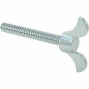 BSC PREFERRED Zinc-Plated Iron Wing-Head Thumb Screw 10-24 Thread Size 1-1/2 Long 91404A514